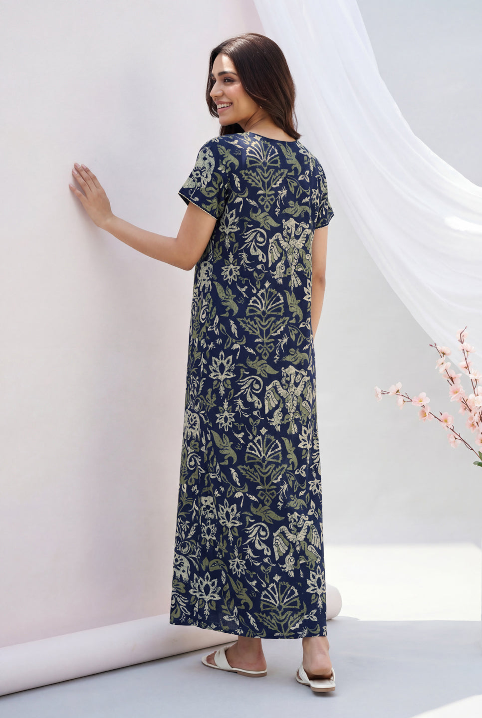 The Indie Print - Cotton Lounge Night Gown