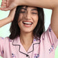Pink Peony - Cotton Lounge Night Suit