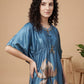 Lotus Lagoon – Satin Kaftan Nightgown