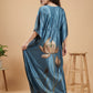 Lotus Lagoon – Satin Kaftan Nightgown