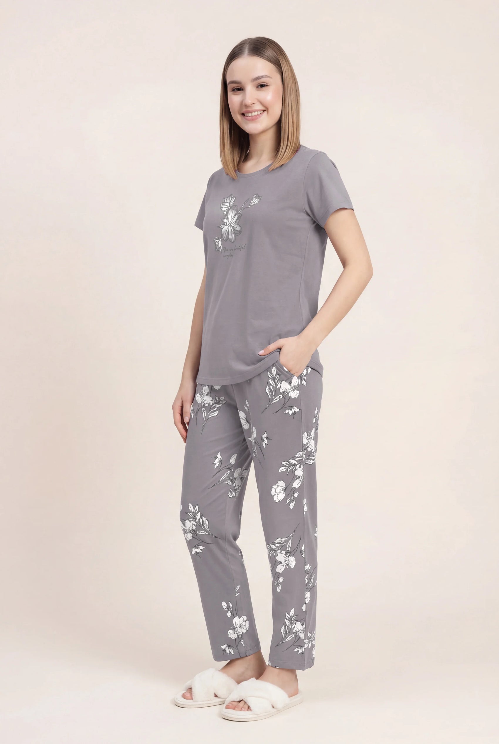 Beautiful Inside Out - Cotton Lounge Night Suit