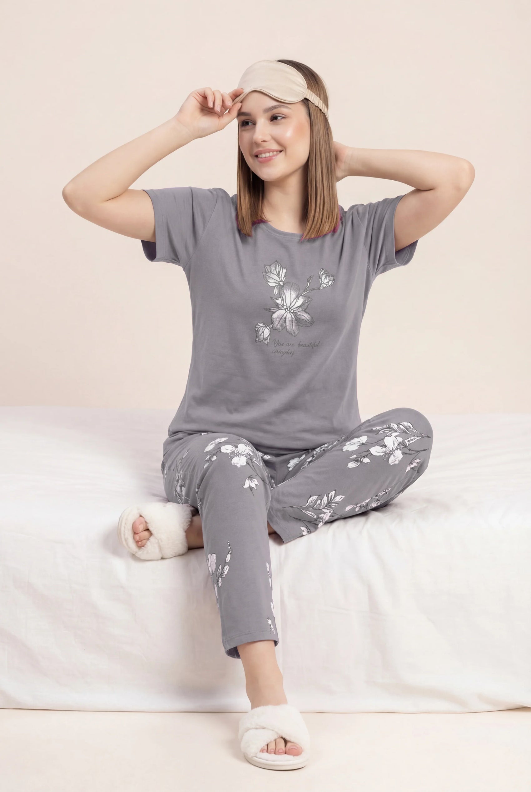 Beautiful Inside Out - Cotton Lounge Night Suit