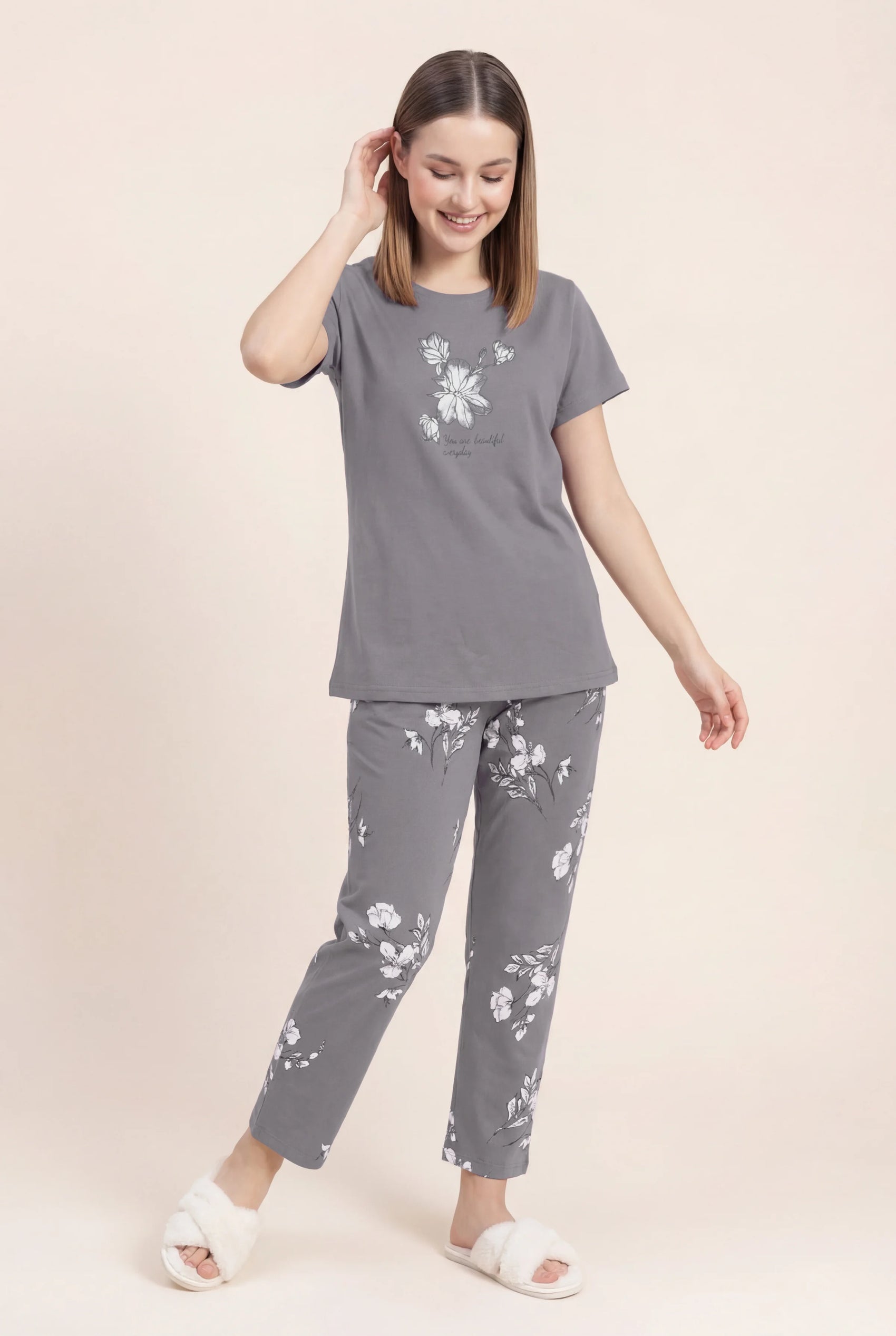 Beautiful Inside Out - Cotton Lounge Night Suit