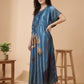 Lotus Lagoon – Satin Kaftan Nightgown