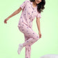 Pink Peony - Cotton Lounge Night Suit