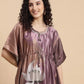 Lotus Lagoon – Satin Kaftan Nightgown