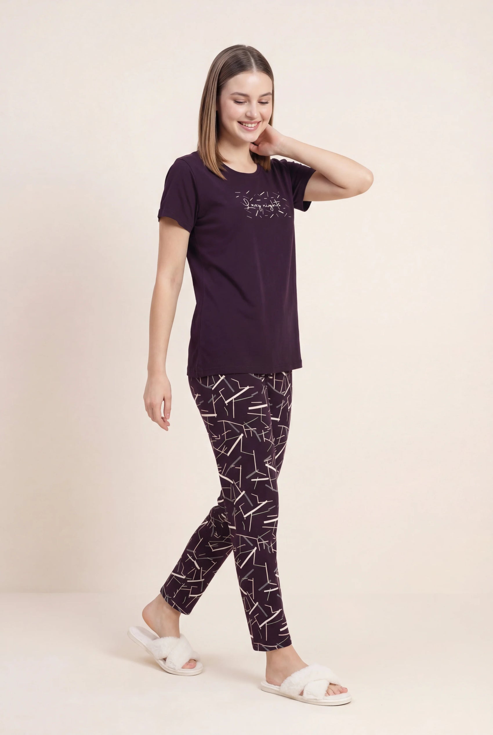 Lazy Nights - Cotton Lounge Night Suit