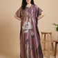 Lotus Lagoon – Satin Kaftan Nightgown