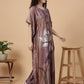 Lotus Lagoon – Satin Kaftan Nightgown