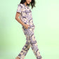 Lavender Drift – Cotton Lounge Night Suit