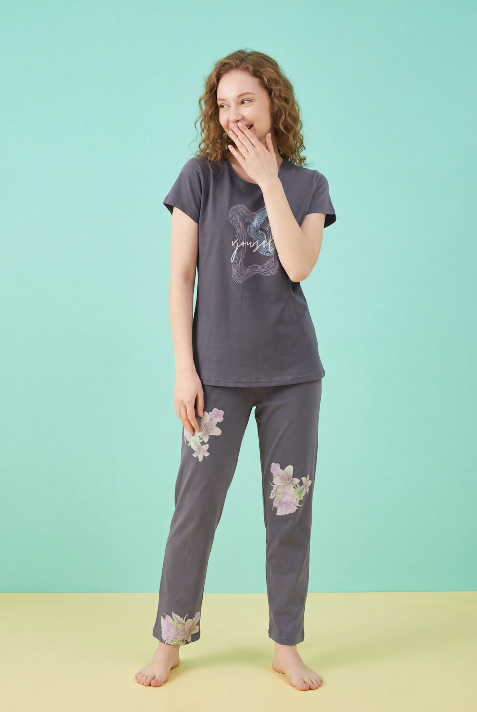 Be Yourself - Cotton Lounge Night Suit