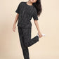 Midnight Echo - Cotton Lounge Night Suit