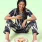Midnight Wave -Cotton Lounge Night Suit