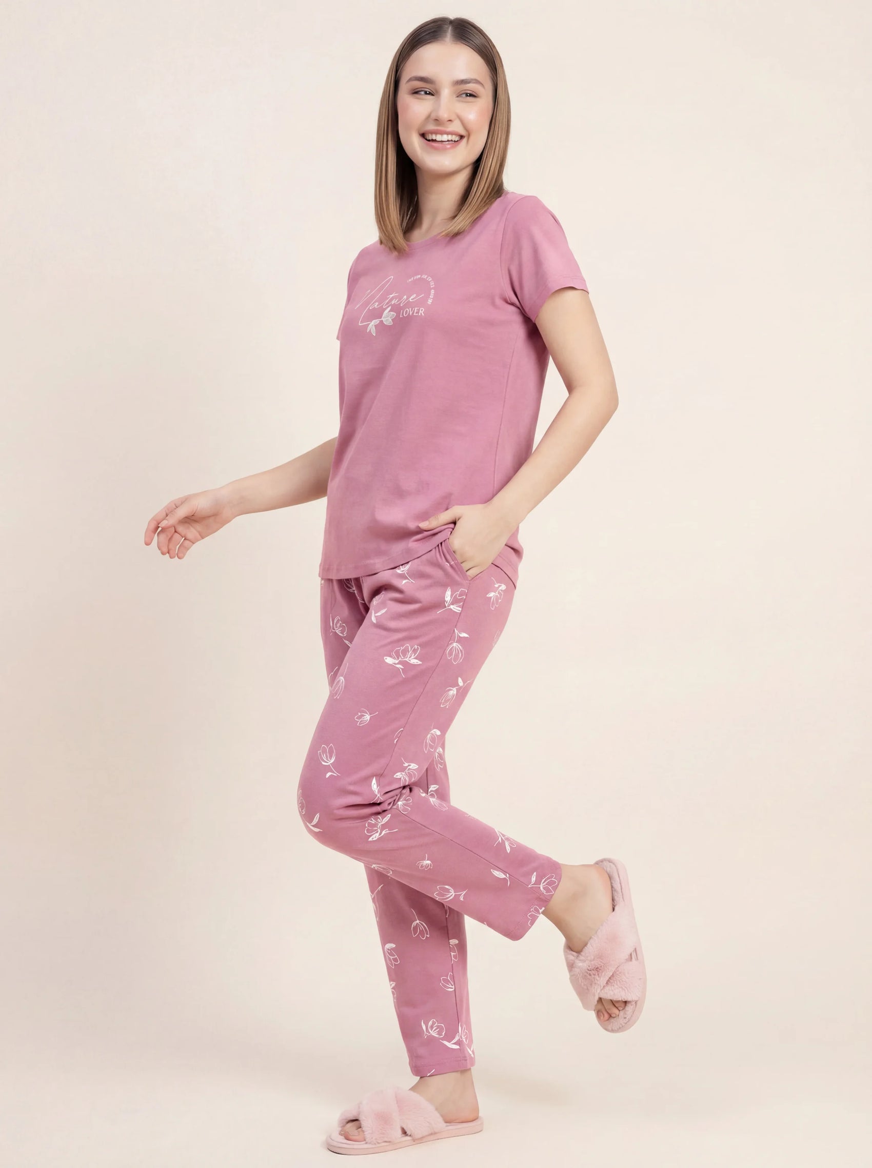 Nature Lover - Cotton Lounge Night Suit