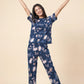 Bloom Drift - Cotton Lounge Night Suit