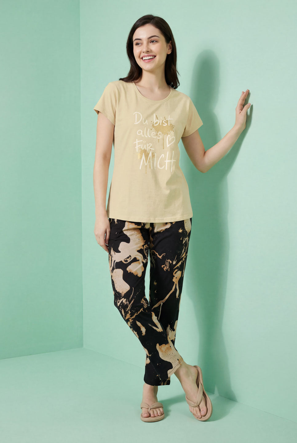 You are Everything -  Cotton Lounge Night Suit