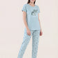 Flower Shadow - Cotton Lounge Night Suit