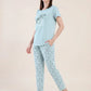 Flower Shadow - Cotton Lounge Night Suit