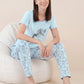 Flower Shadow - Cotton Lounge Night Suit