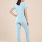Flower Shadow - Cotton Lounge Night Suit