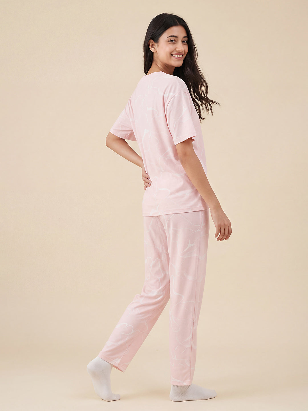 Morning Haze - Cotton Lounge Night Suit