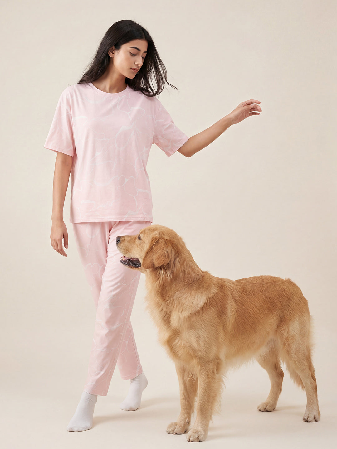 Morning Haze - Cotton Lounge Night Suit