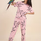 Falling Petals - Cotton Lounge Night Suit
