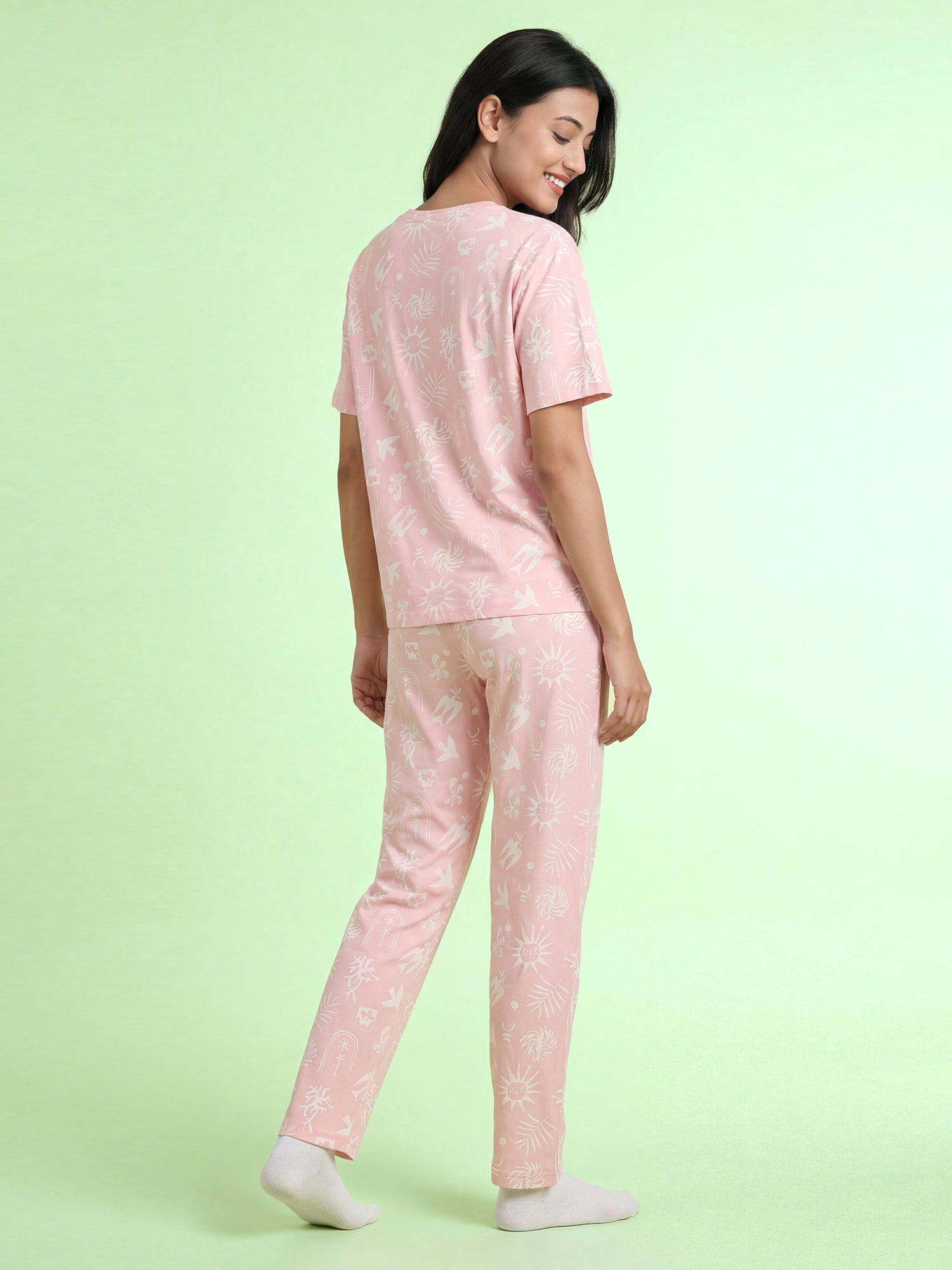 Blush Daydream - Cotton Lounge Night Suit