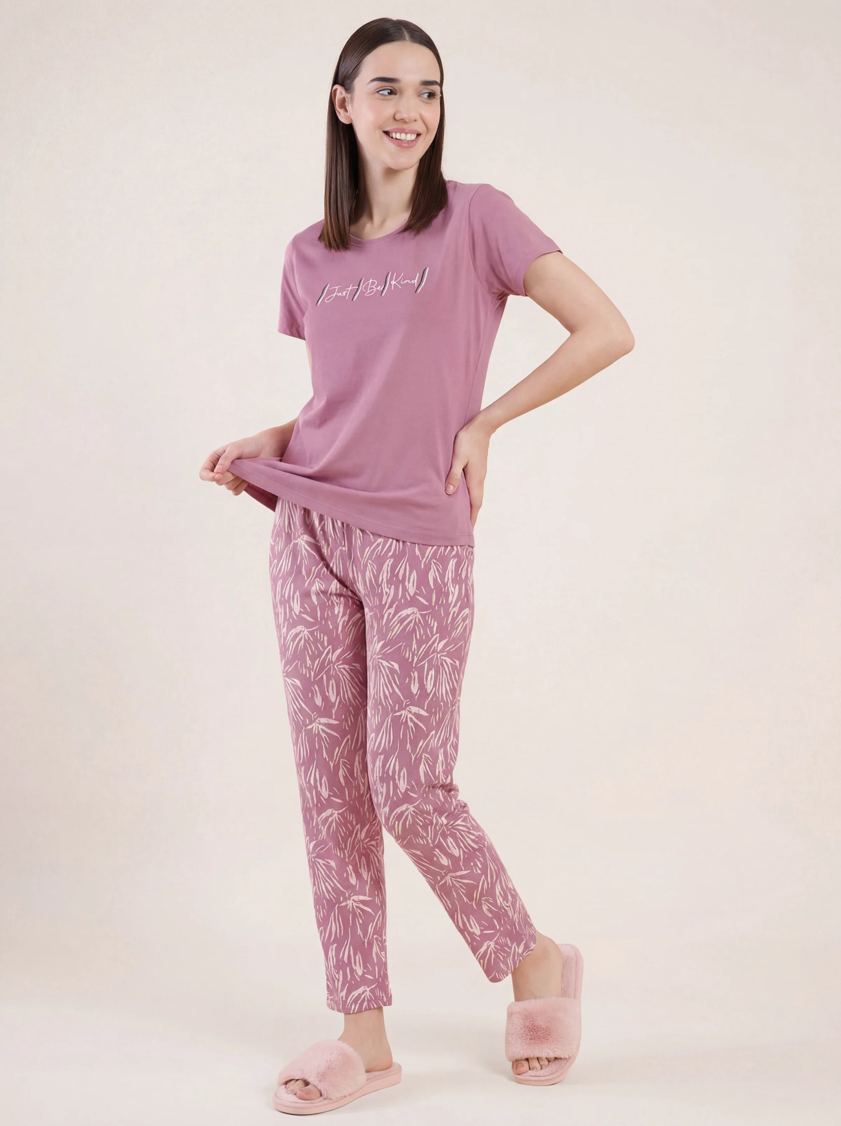 Just Be Kind - Cotton Lounge Night Suit