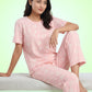Blush Daydream - Cotton Lounge Night Suit
