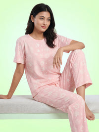 Blush Daydream - Cotton Lounge Night Suit