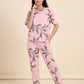 Falling Petals - Cotton Lounge Night Suit