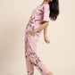 Falling Petals - Cotton Lounge Night Suit