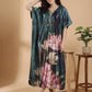 Emerald Haven Satin Kaftan Nightgown