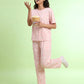 Blush Daydream - Cotton Lounge Night Suit