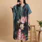 Emerald Haven Satin Kaftan Nightgown