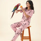 Falling Petals - Cotton Lounge Night Suit