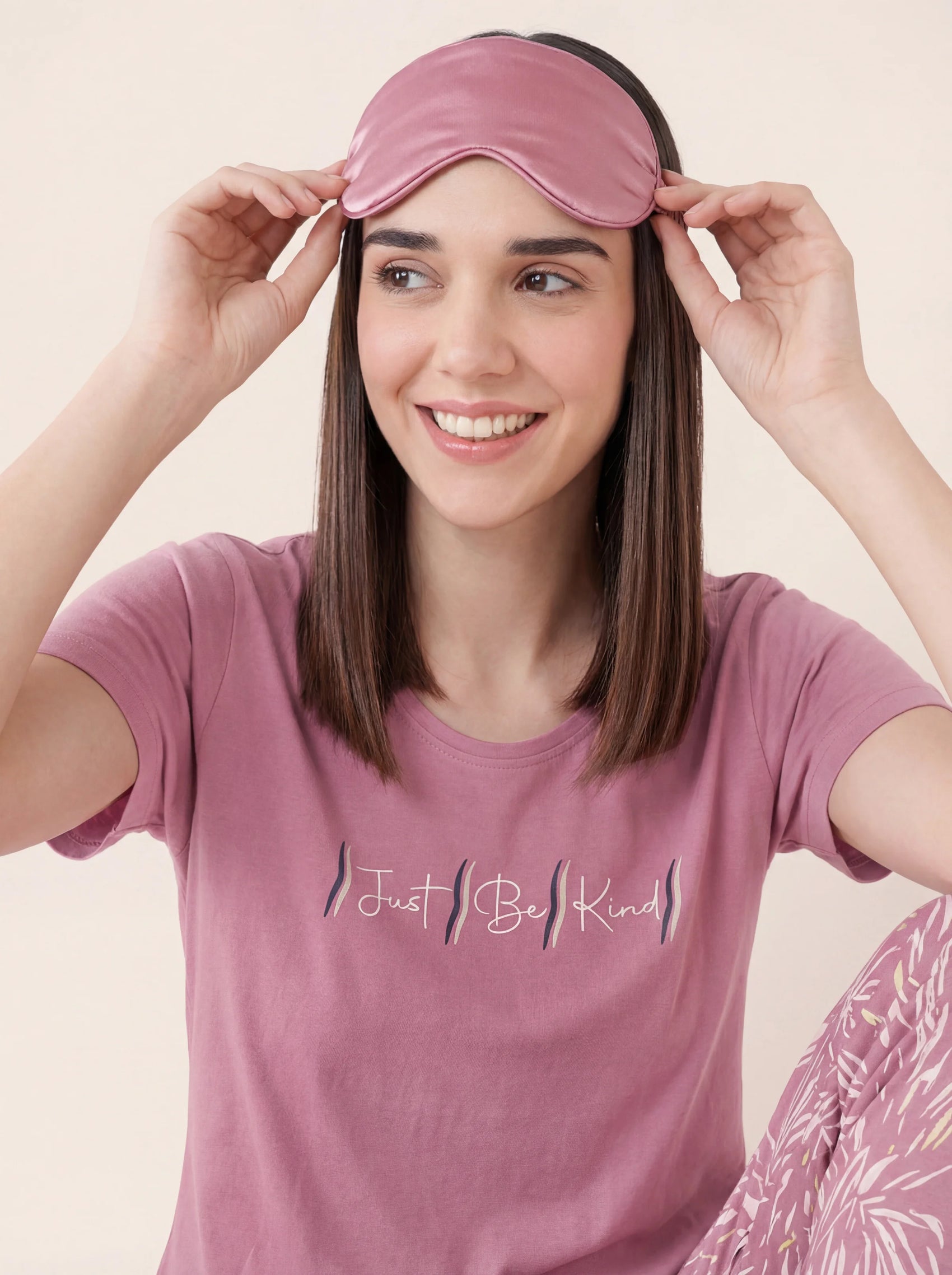 Just Be Kind - Cotton Lounge Night Suit