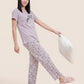Flower Shadow - Cotton Lounge Night Suit
