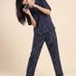 Midnight Echo - Cotton Lounge Night Suit
