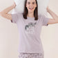 Flower Shadow - Cotton Lounge Night Suit