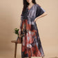 Floral Reverie Satin Kaftan Nightgown