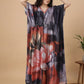 Floral Reverie Satin Kaftan Nightgown