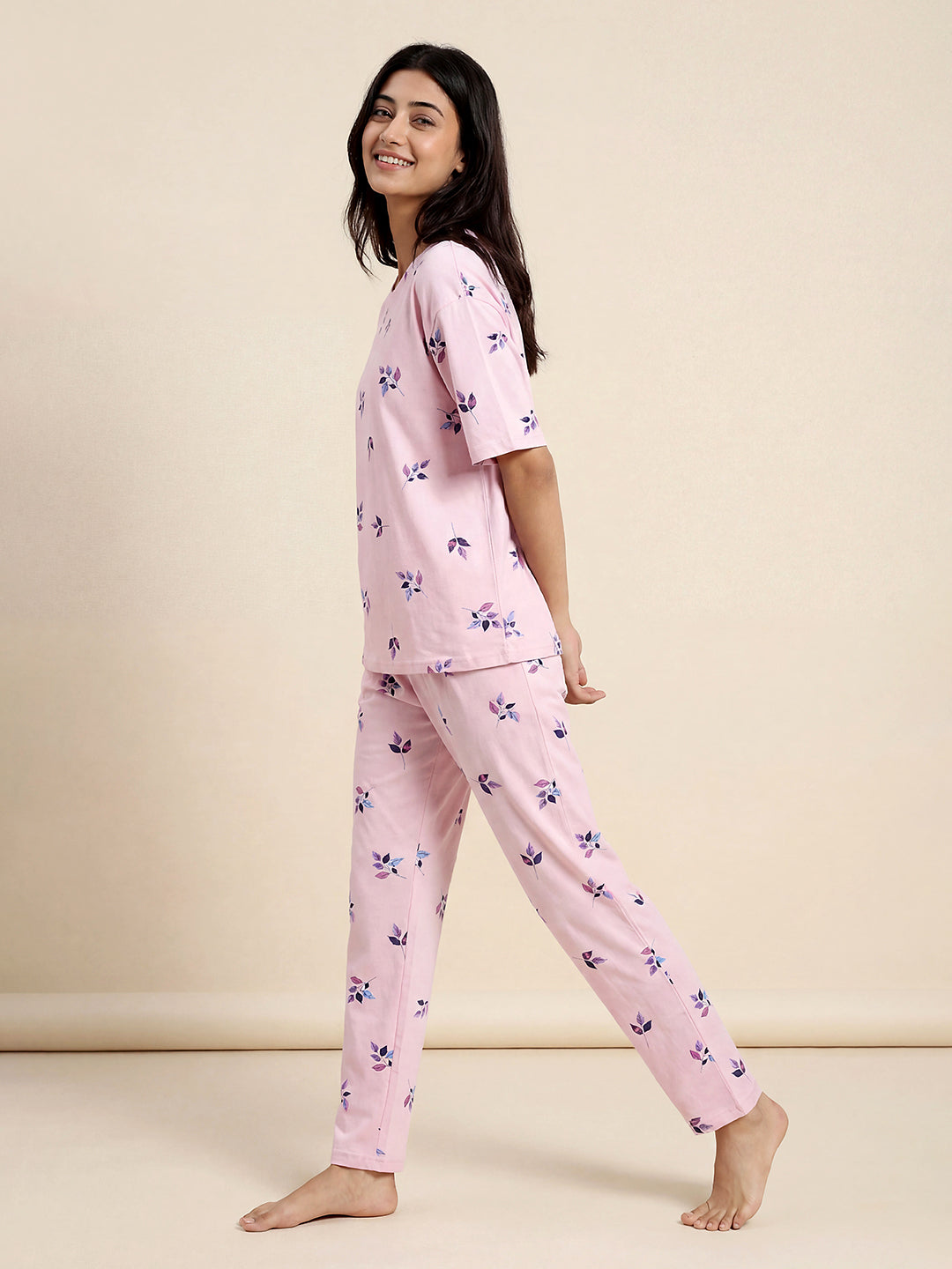 Wild Garden - Cotton Lounge Night Suit