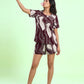 Crimson Wave – Cotton Lounge Night Suit