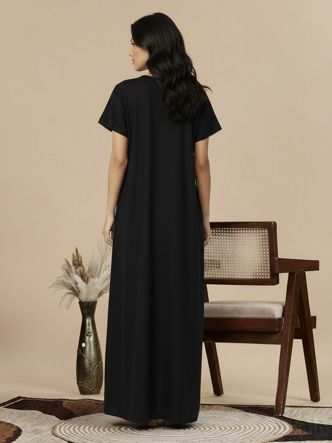 Alpine - Elegant Maxi Nightdress .