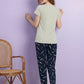 Flower Glow - Cotton Lounge Night Suit