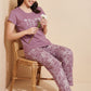 Soft Stems -  Cotton Lounge Silky Night Suit