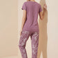 Soft Stems -  Cotton Lounge Silky Night Suit