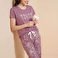 Soft Stems -  Cotton Lounge Silky Night Suit